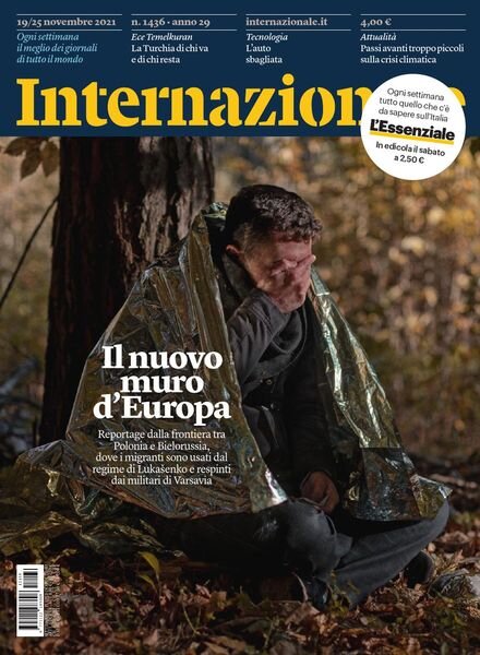Internazionale – 19 Novembre 2021 Cover