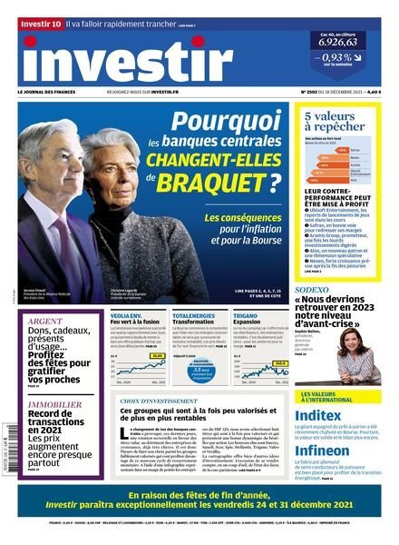 Investir – 18 Decembre 2021 Cover