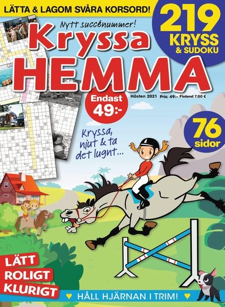 Kryssa Hemma – 02 september 2021 Cover