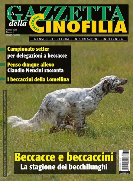La Gazzetta Della Cinofilia Venatoria – Gennaio 2022 Cover