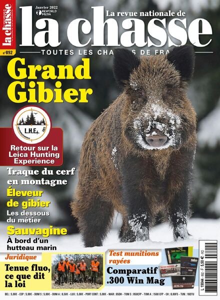 La Revue Nationale de la Chasse – janvier 2022 Cover