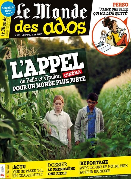 Le Monde des Ados – 1er Decembre 2021 Cover