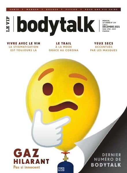 Le Vif Bodytalk – Decembre 2021 Cover