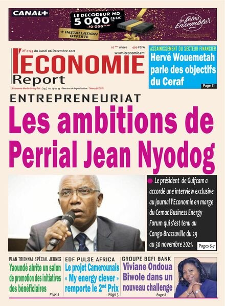 L’Economie International – 06 decembre 2021 Cover