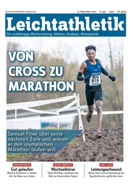 Leichtathletik – 16 November 2021 Cover