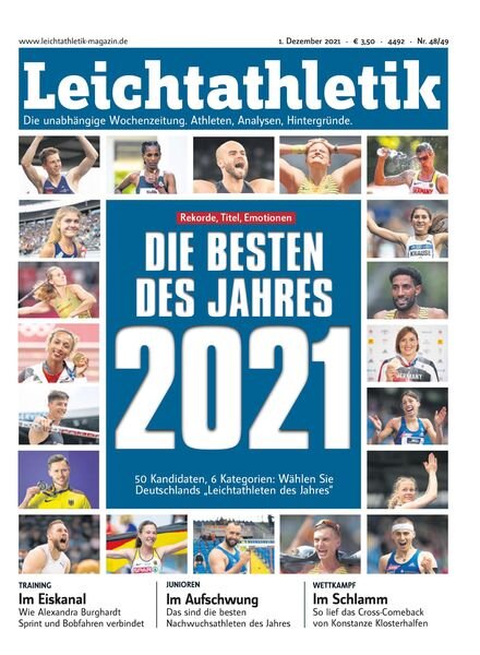 Leichtathletik – 30 November 2021 Cover