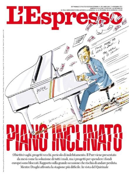 l’Espresso – 21 Novembre 2021 Cover