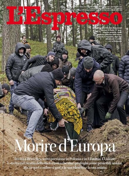 l’Espresso – 28 Novembre 2021 Cover