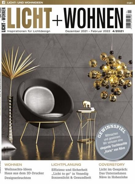 Licht + Wohnen – 08 Dezember 2021 Cover