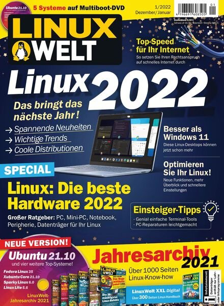 Linux Welt – Dezember 2021 Cover