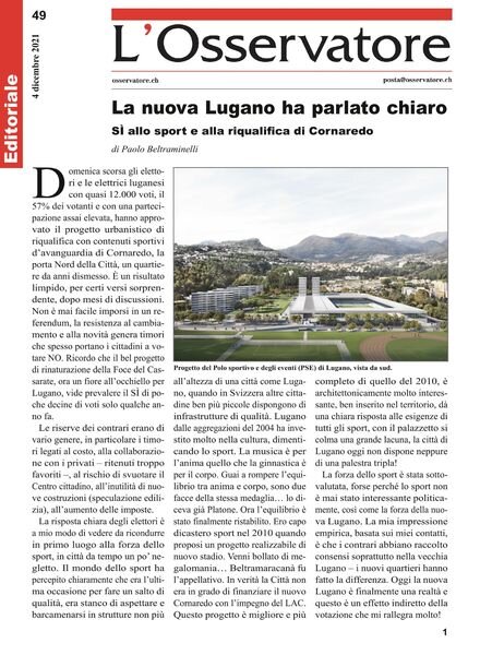L’Osservatore – 04 dicembre 2021 Cover