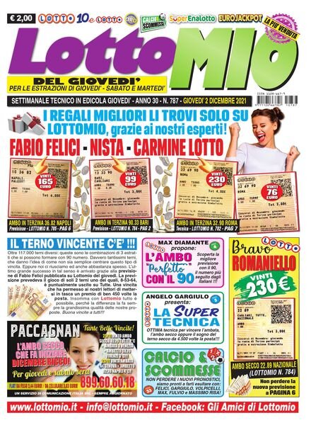 Lottomio del Giovedi – 1 Dicembre 2021 Cover