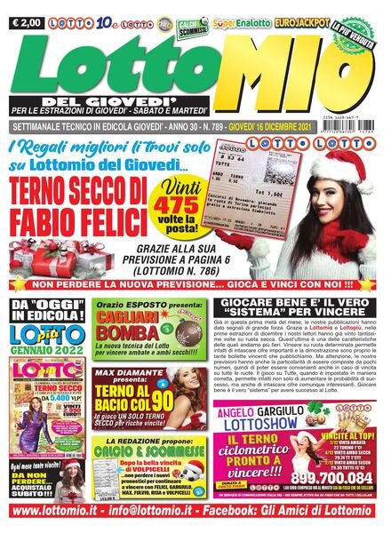 Lottomio del Giovedi – 16 Dicembre 2021 Cover