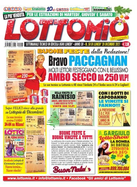 Lottomio del Lunedi – 20 Dicembre 2021 Cover
