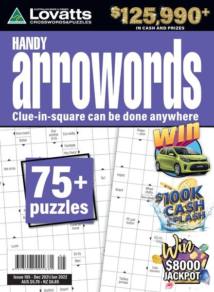 Lovatts Handy Arrowords – 21 November 2021 Cover