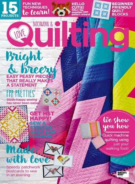 Love Patchwork & Quilting – February 2022 Cover