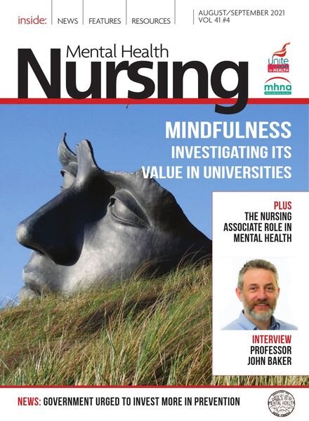 Mental Health Nursing – August-September 2021 Cover