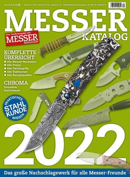 Messer Katalog – Januar 2022 Cover