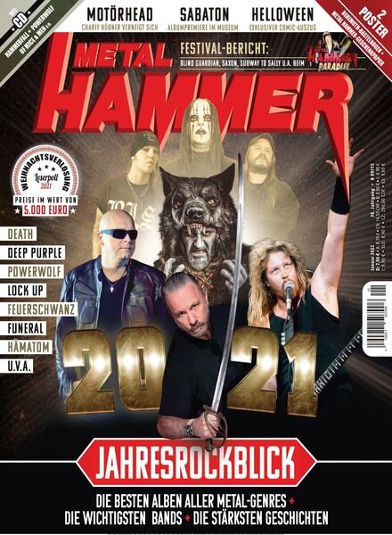 Metal Hammer DE – 15 Dezember 2021 Cover