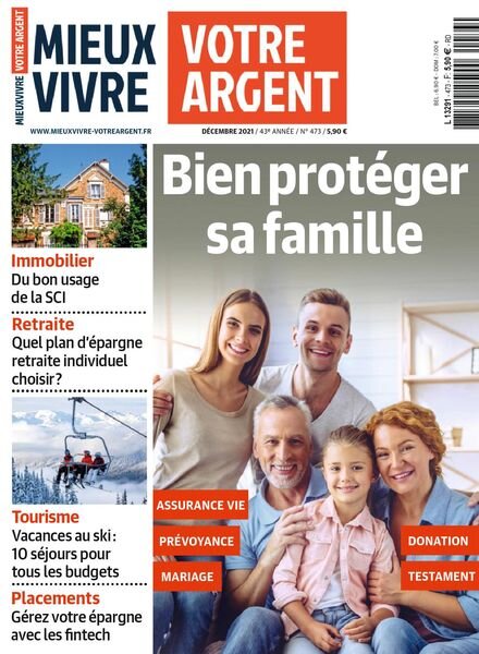 Mieux Vivre Votre Argent – decembre 2021 Cover