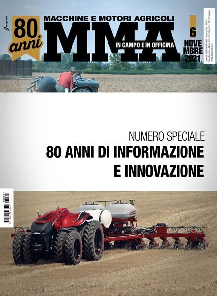 MMA Macchine e Motori Agricoli – Novembre 2021 Cover