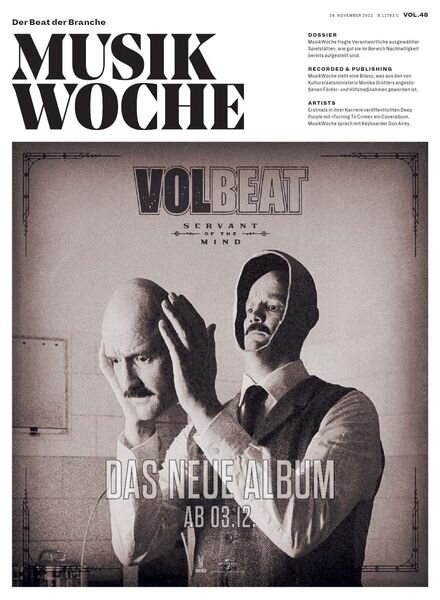 MusikWoche – 29 November 2021 Cover