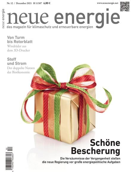 neue energie – Dezember 2021 Cover