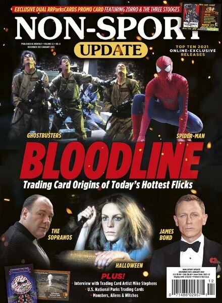 Non-Sport Update – December 2021 – January 2022 Cover