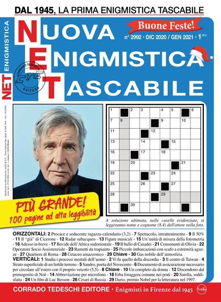 Nuova Enigmistica Tascabile – December 2020 Cover
