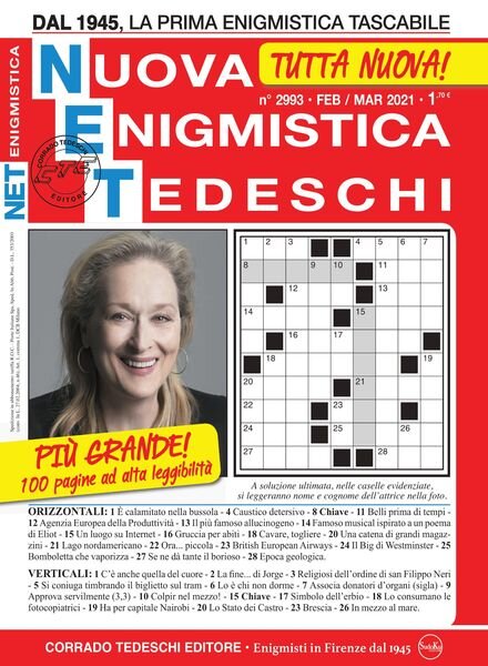 Nuova Enigmistica Tascabile – February 2021 Cover