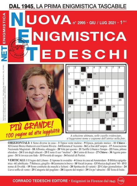 Nuova Enigmistica Tascabile – June 2021 Cover