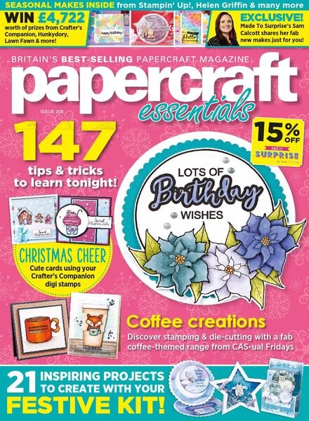Papercraft Essentials – Issue 206 – November 2021 Cover