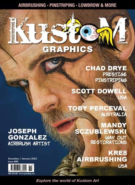 Pinstriping & Kustom Graphics – December 2021 – January 2022 Cover