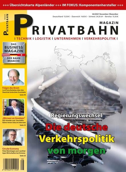 Privatbahn Magazin – November-Dezember 2021 Cover