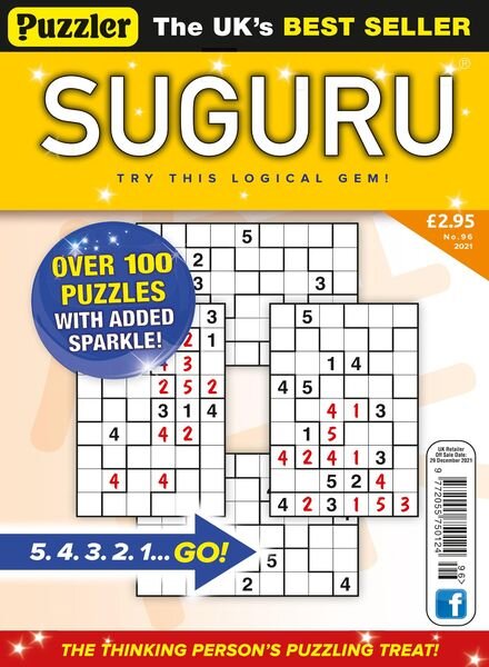 Puzzler Suguru – December 2021 Cover