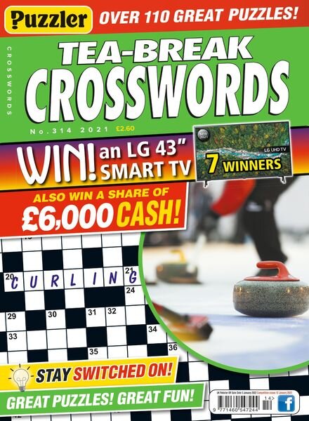 Puzzler Tea-Break Crosswords – December 2021 Cover