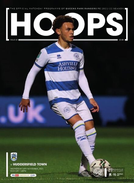 QPR Official Programmes – QPR v Huddersfield – 24 November 2021 Cover
