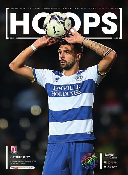 QPR Official Programmes – QPR v Stoke City – 5 December 2021 Cover