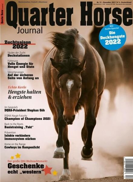 Quarter Horse Journal – 25 November 2021 Cover