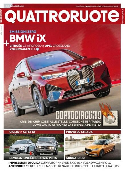 Quattroruote Italia – novembre 2021 Cover