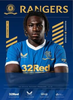 Rangers Football Club Matchday Programme – Rangers v Dundee – 4 December 2021
