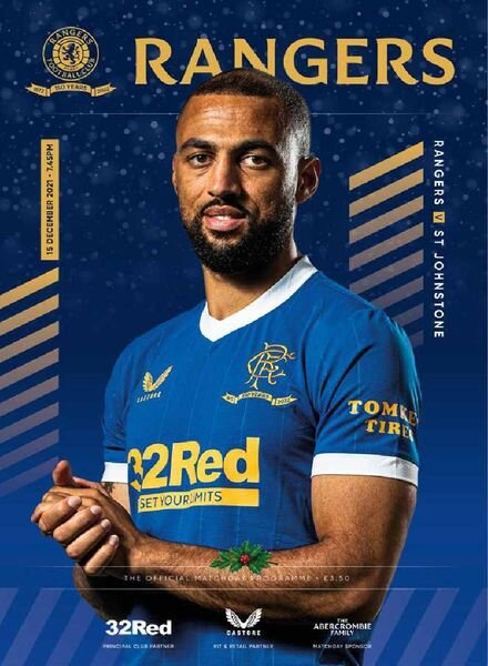 Rangers Football Club Matchday Programme – Rangers v St J – 15 December 2021 Cover