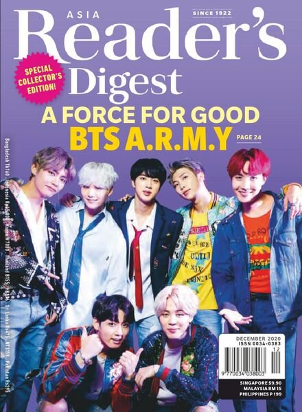 Reader’s Digest Asia – December 2020 Cover