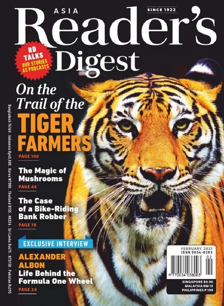 Reader’s Digest Asia – Feburary 2021 Cover
