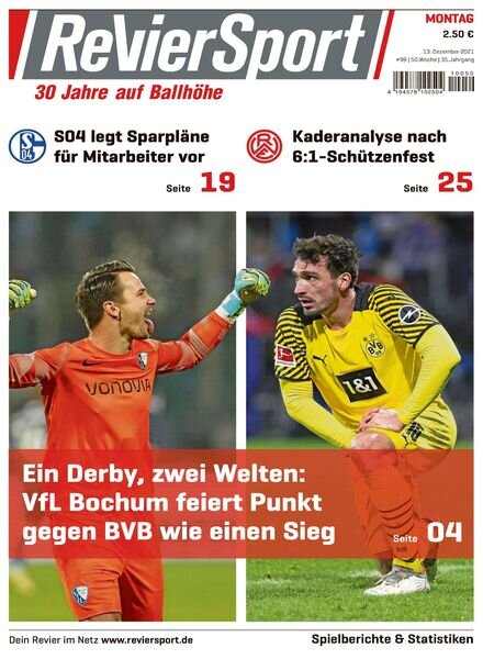 RevierSport – 13 Dezember 2021 Cover