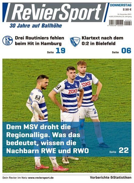 RevierSport – 16 Dezember 2021 Cover
