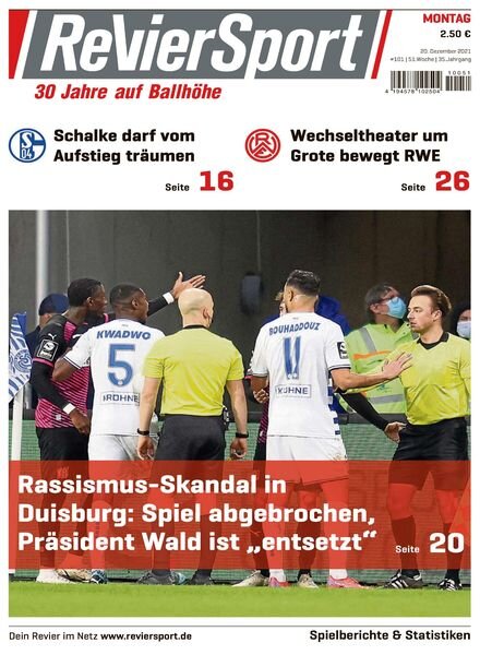 RevierSport – 20 Dezember 2021 Cover