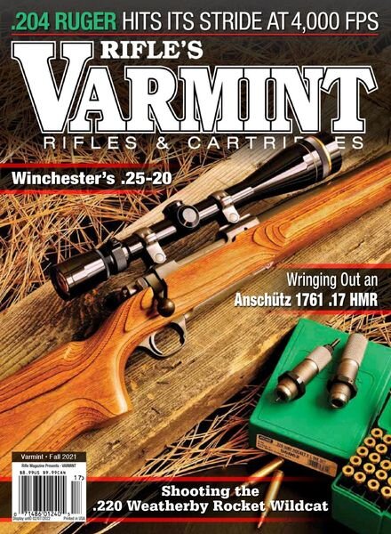 Rifle Magazine – Varmint Rifles & Cartridges – Fall 2021 Cover