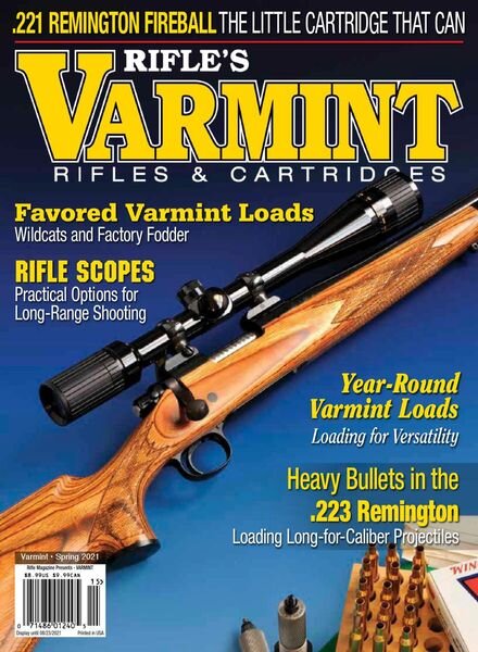 Rifle Magazine – Varmint Rifles & Cartridges – Spring 2021 Cover