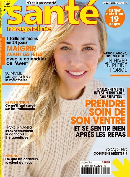 Sante Magazine – Janvier 2022 Cover